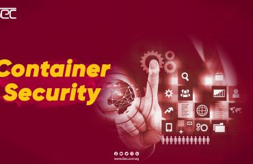 A padlock and shield symbolizing strong security measures for containerized applications, emphasizing the importance of robust container security